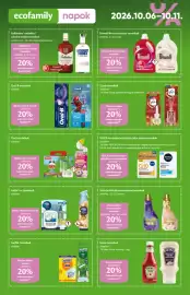 EcoFamily akciós újság hét 41 Oldal 2: ecofamily napok Ballantine's whiskey/ Absolut vodka termékek többféle, 0,7 1, 30-40%