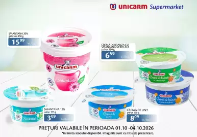 Catalog Unicarm Pagină 3: ✓ unicarm Supermarket SMANTANA 20% galetusa 850 g 1599 lei/buc unicarm Smântâna 20% CREMA DE