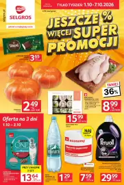 Selgros gazetka tydzień 40 Strona 1: Purina One Sucha Karma Dla Kota €13,64, Perwoll Płyn do prania €29,99