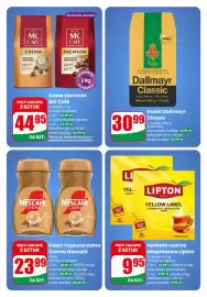 Dino gazetka tydzień 40 Strona 4: Herbata czarna ekspresowa Lipton €9,95, Kawa rozpuszczalna Crema Nescafé €23,99