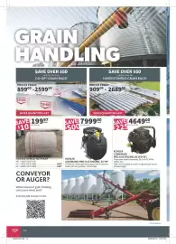 Co-op flyer Page 14: Harvestshield netwrap €199,97, Kohler command pro gas engine, 35-hp €7.999,00