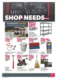 Co-op flyer Page 5: Co-op Gold Corn Broom €9,97, Xstream air 8-gal compressor €1.199,00