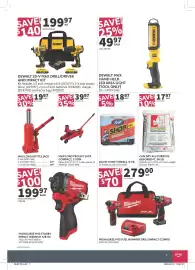 Co-op flyer Page 7: DeWalt max hand held led area light €49,97, Scott shop towels €18,97