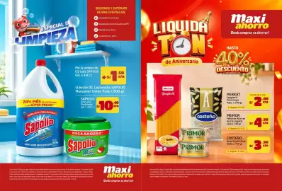 Catálogo MaxiAhorro Página 1: ESPECIAL DE IMPIEZA SÍGUENOS Y ENTÉRATE DE MAS OFERTAS EN: maxiahorro.com.pe