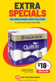 Supa Valu catalogue week 40 Page 1: Quilton White 3 Ply Toilet Tissue €18,00