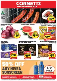 CORNETTS catalogue week 40 Page 1: Connoisseur Gourmet Ice Cream Mini €5,99, McCain Pub Style Straight Fries €2,99