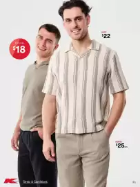 Kmart catalogue Page 19: Knit polo €18,00, Shirt €22,00