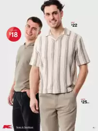 Kmart catalogue Page 19: Knit polo €18,00, Shirt €22,00