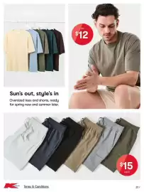 Kmart catalogue Page 22: Pants €15,00, Tee €12,00