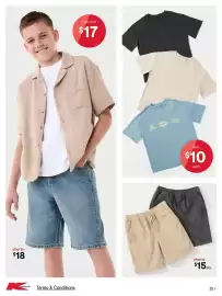 Kmart catalogue Page 25: Shorts €15,00, Tees €10,00