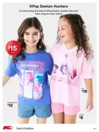 Kmart catalogue Page 27: Tees €15,00, Tee €15,00