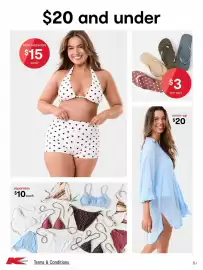 Kmart catalogue Page 5: Cover-up €20,00, Swim separates €15,00