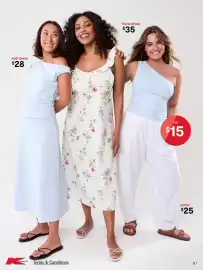 Kmart catalogue Page 8: Midi dress €28,00, Floral dress €35,00