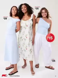 Kmart catalogue Page 8: Midi dress €28,00, Floral dress €35,00