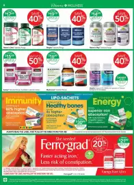 Terry White catalogue Page 6: Bioglan Active Magnesium €19,79, Nature's Own Glucosamine Sulfate €17,69