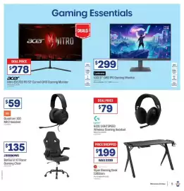 Officeworks catalogue Page 5: Lenovo LOQ 27" QHD IPS Gaming Monitor €299,00