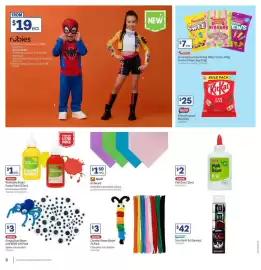 Officeworks catalogue Page 6: Quill A3 Board €1,50, Kitkat Funpack €25,00