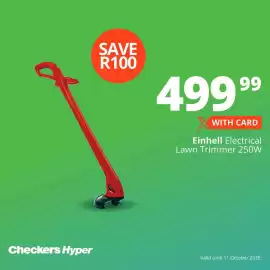 Checkers catalogue week 40 Page 4: Einhell Electrical Lawn Trimmer 250W €499,99