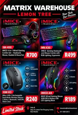 Matrix Warehouse (valid until 14-10)