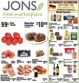 Jons International weekly ad week 40 Page 1: Fritos or Cheetos €10,00, Ducks €2,99