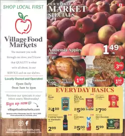 Village Food Markets flyer week 40 Page 1