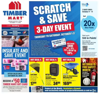 Timber Mart (valid until 14-10)