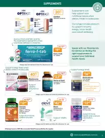 Soul Pattinson Chemist catalogue Page 5: Ferro-f-tab 60 Tablets €9,99, Herbs of Gold Activated B Stress 30 Tablets €23,99