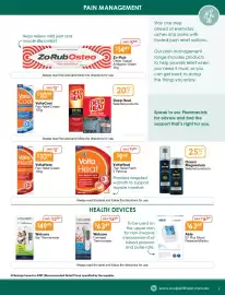 Soul Pattinson Chemist catalogue Page 7: Zo-Rub Osteo Topical Analgesic Cream €14,49, VoltaCool Pain Relief Cream €10,99