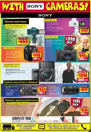 JB Hi-Fi catalogue Page 3: E 11mm F1.8 Lens €698,00, Sony ZV-1 II Vlog Camera €498,00