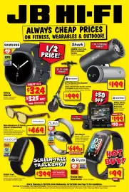 JB Hi-Fi catalogue Page 1: Samsung Galaxy Watch8 €324,00, WHOOOP Peak €349,00