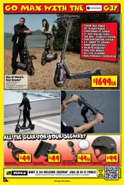 JB Hi-Fi catalogue Page 12: Max G3 Electric Kick Scooter €1.699,00, Ninebot Adult Helmet €99,00
