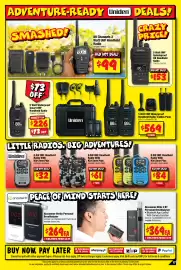 JB Hi-Fi catalogue Page 17: Uniden 80 Channels 2 Watt UHF Handheld Radio €99,00