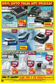 JB Hi-Fi catalogue Page 18: Scuba S3 Pool Cleaner €1.199,00, Aiper Surfer S2 Robotic Pool Cleaner €599,00