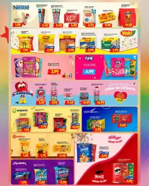 Encarte Novo Mix Página 3: Cereal mucilon sabores sache 180g €5,99, Biscoito bis xtra lacta €3,99