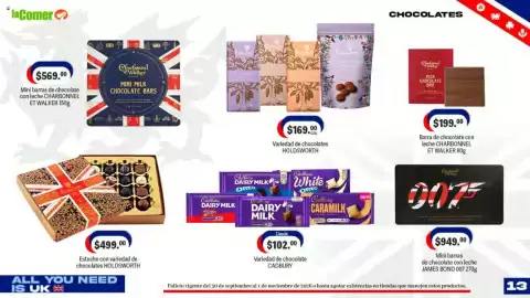 Folleto La Comer Página 13: Chocolates holdsworth €499,00, Holds Worth variedad de chocolates €169,00
