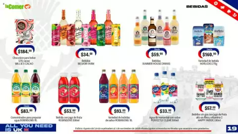 Folleto La Comer Página 19: Summer House Drinks €59,00, Robinsons Fruit Creations €93,00