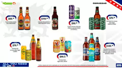 Folleto La Comer Página 25: Sharp's Variety of beer or non-alcoholic malt-based beverage BEWERLY €139,00
