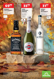 Stokrotka gazetka Strona 16: Whiskey Jack Daniel's €69,99, Wódka Adam Mickiewicz €31,97