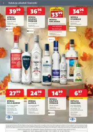 Stokrotka gazetka Strona 2: Wódka Krupnik Premium €14,99, Wódka Sobieski €39,99