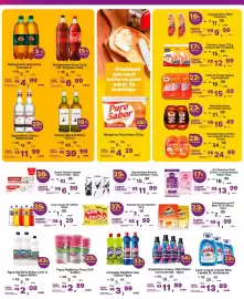 Encarte Super Lagoa Página 3: Limpador Multiuso Uau €3,99, Refrigerante Antarctica Guaraná €4,99