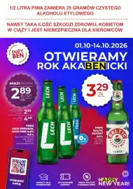 Duży Ben gazetka Strona 1: Piwo Baltic Export €3,29, Piwo Lech Premium €2,89