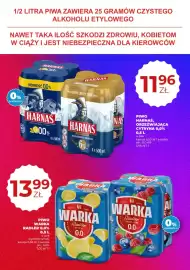 Duży Ben gazetka Strona 17: Piwo bezalkoholowe Warka Radler Cytryna 4-pak €13,99, Piwo Harnaś 4-pak €11,96