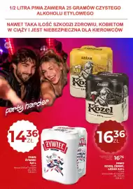 Duży Ben gazetka Strona 20: Piwo Żywiec 4-pak €14,36, Piwo Kozel Černý 4-pak €16,36