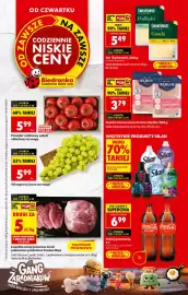 Biedronka gazetka tydzień 40 Strona 1: Pomidory malinowe polskie €5,99, Ser gouda w plastrach Światowid €5,49