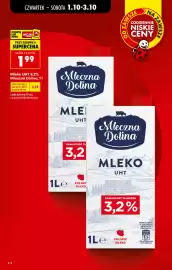 Biedronka gazetka tydzień 40 Strona 2: Mleko UHT Mleczna Dolina 3,2% €1,99