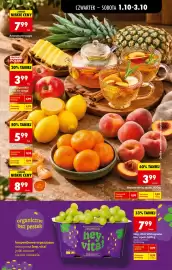 Biedronka gazetka tydzień 40 Strona 25: Jabłka polskie Lobo na wagę €3,99, Brzoskwinie €3,99
