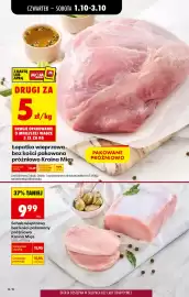 Biedronka gazetka tydzień 40 Strona 28: Schab wieprzowy bez kości pakowany próżniowo Kraina Mięs €9,99