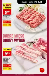 Biedronka gazetka tydzień 40 Strona 29: Mięso mielone z łopatki wieprzowej Kraina Mięs €5,49