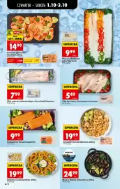 Biedronka gazetka tydzień 40 Strona 32: Mule w białym winie Norso €24,99, Krewetki gotowane Marinero €14,99
