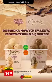 Biedronka gazetka tydzień 40 Strona 42: Lody Marletto Good Lood słona krówka €19,99
